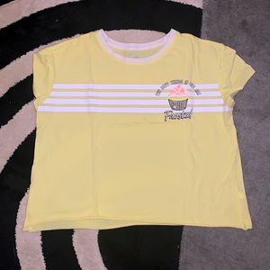 Yellow “the best things in life are frosted” Tee